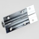 Häfele Möbelriegel Grendelriegel 40 x 25 mm Messing verchromt mit Schließwinkel