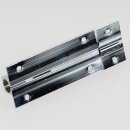 Häfele Möbelriegel Grendelriegel 60 x 16 mm Messing Chrom mit Schließwinkel