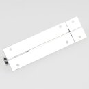 Häfele Möbelriegel Grendelriegel 80 x 26 mm Messing Chrom mit Schließwinkel