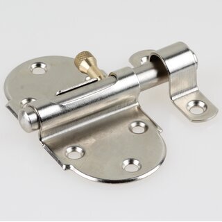 Hfele Mbelriegel Grendelriegel mit Federsicherung 85x45mm vernickelt