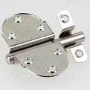 Häfele Grendelriegel mit Federsicherung 85 x 45 mm vernickelt poliert