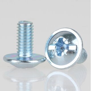 Hfele Gewindeschraube M4x1 Tellerkopf Kombi-Kreuzschlitz 10x8mm