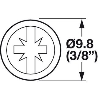 Hfele Gewindeschraube M4x1 Tellerkopf Kombi-Kreuzschlitz 10x8mm