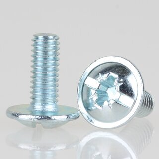 Hfele Gewindeschraube M4x1 Tellerkopf Kombi-Kreuzschlitz 10x10mm