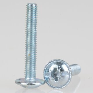 Hfele Gewindeschraube M4x1 Tellerkopf Kombi-Kreuzschlitz 10x25mm