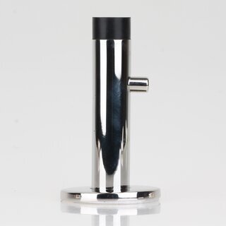 Hfele Wandtrstopper Edelstahl mit Garderobenhaken zum Schrauben 90x20mm verchromt