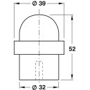 Häfele Türstopper Bodentürstopper Edelstahl matt 52x39mm zum Schrauben