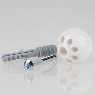 Hfele Trstopper Bodentrstopper Gummi wei 35mm zum Schrauben