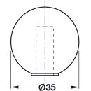 Häfele Türstopper Bodentürstopper Gummi weiß 35mm zum Schrauben