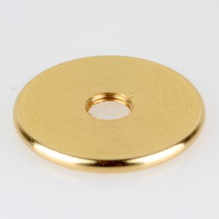 Zentrierscheibe Abdeckscheibe Zierscheibe Messing 45x3.5mm mit Rand M10x1 Feingewinde
