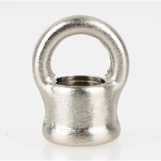 Ringnippel Metall Edelstahl-Optik 18x22mm mit M10x1 Innengewinde
