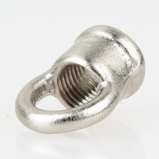 Ringnippel Metall Edelstahl-Optik 18x22mm mit M10x1 Innengewinde