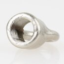 Ringnippel Metall Edelstahl-Optik 18x22mm mit M10x1 Innengewinde