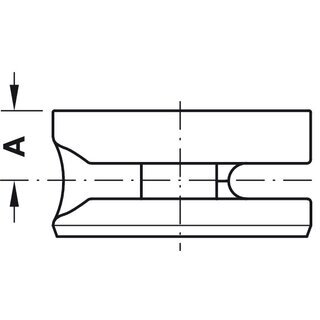 Hfele Maxifix Exzenter Verbindergehuse 35x17mm blank