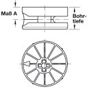 Häfele Maxifix Exzenter-Verbindergehäuse 35x17 mm vernickelt