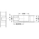 Häfele Maxifix Exzenter-Verbindergehäuse 35x17 mm vernickelt