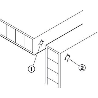 Hfele Einteilverbinder Confirmat Senkkopf Innensechskant SW4 verzinkt 38x7mm