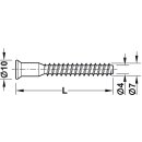 Häfele Einteilverbinder Confirmat Senkkopf SW4 Innensechskant 38x7 mm verzinkt