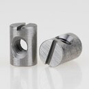 Hfele Quermutterbolzen M6 zentrisch 14x10mm Stahl
