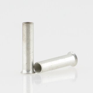1000x Aderendhülsen 1,0 mm² 8 mm unisoliert aus Metall...