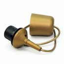 E27 Lampen Leuchtenpendel Kunststoff gold 70cm lang mit...