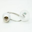 E27 Leuchtenpendel mit Baldachin, Kunststoff transparent,...