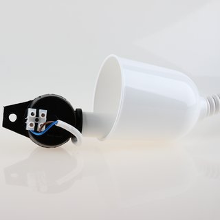 E27 Rollyzug Lampen Leuchtenpendel Kunststoff wei 40-120cm lang mit Baldachin