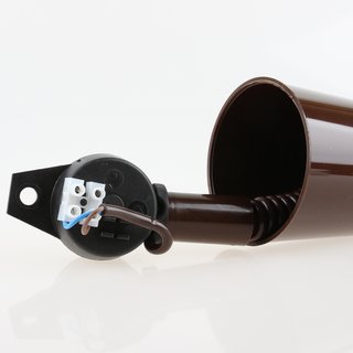 E27 Rollyzug Lampen Leuchtenpendel Kunststoff braun 40-120cm lang mit Baldachin
