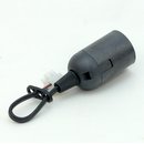 E27 Lampen Baustellenpendel Kunststoff schwarz 15cm lang...