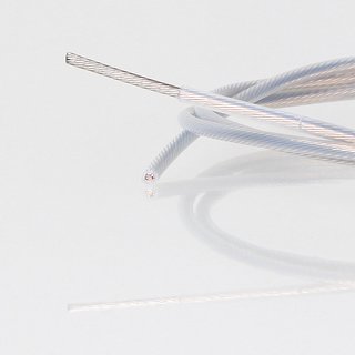 PVC Lampenkabel 1-adrig 1x0,75mm transparent PTFE Teflon Litzenkabel
