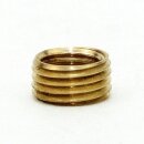 M10x1 AG auf M8x1 IG Reduzier Gewinde-Adapter | Länge 5 mm | Messing roh