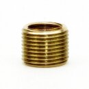 M13x1 AG auf M10x1 IG Reduzier Gewinde-Adapter | Länge 10 mm | Messing roh