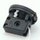 E27 Kunststoff-Lampenfassung weiß mit Zugschalter und Außengewinde M10x1 IG