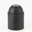 E27 Kunststoff Lampenfassung schwarz ohne Auengewinde...