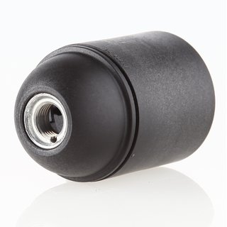 E27 Metall Fassungshlse Zierhlsen-Set schwarz mit Lampenfassung und Zugentlaster
