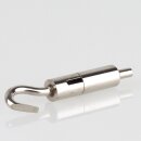 Ms Seilstopper seitlicher Ausgang 14,0 / 8,0 mm rundem Aufhängehaken vernickelt 9x31 mm