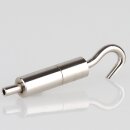 Ms Seilstopper seitlicher Ausgang 14,0 / 8,0 mm rundem Aufhängehaken vernickelt 9x31 mm