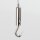 Ms Seilstopper seitlicher Ausgang 14,0 / 8,0 mm rundem Aufhängehaken vernickelt 9x31 mm