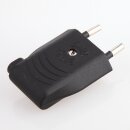 Eurostecker schwarz 250V/6A mit seitlicher...