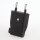 Eurostecker schwarz 250V/6A mit seitlicher Kabelführung und Schraubkontakten
