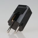 Schutzkontakt-Stecker schwarz – 250V/16A mit zwei...