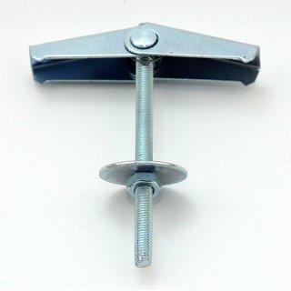 Gewindestange M4 x 70mm mit Federklappdbel zur Befestigung in Hohldecken