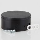 Lampen Abzweig-Baldachin – Kunststoff schwarz, Ø 70 mm, Höhe 31,5 mm, mit Bajonett-Verschluss