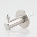 Hfele Mbel Garderobenhaken rund aus Edelstahl 42x35mm...
