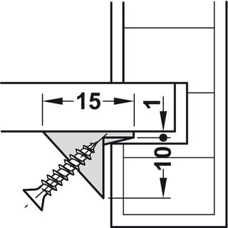 Hfele Rckwandverbinder Ixconnect RPC G 13/20, zum Einstecken in die Nut