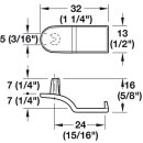 Häfele Rückwandverbinder Rückwandhalter Ixconnect RPC D 5/24 grau
