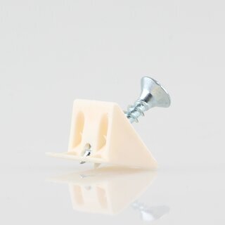 Hfele Rckwandverbinder Rckwandhalter Kunststoff Beige mit Schraube