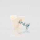 Häfele Rückwandverbinder Rückwandhalter 15x10 mm Kunststoff beige mit Schraube