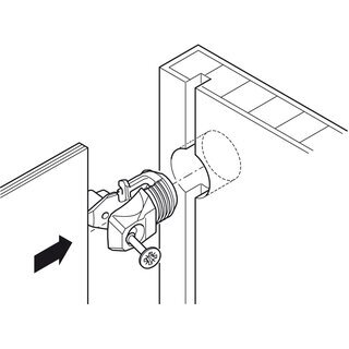 Hfele Rckwandverbinder Rckwandhalter Ixconnect RPC S 15/25 zum Anschrauben