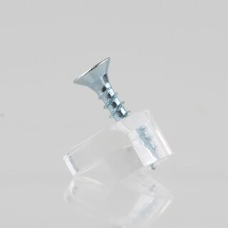 Hfele Glashalter Kunststoff transparent fr 4mm Glas
